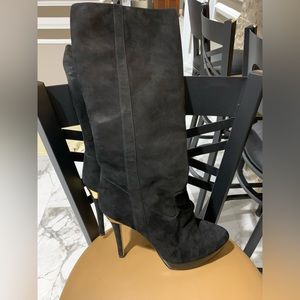 Michael Koran Black Suede Black Boots